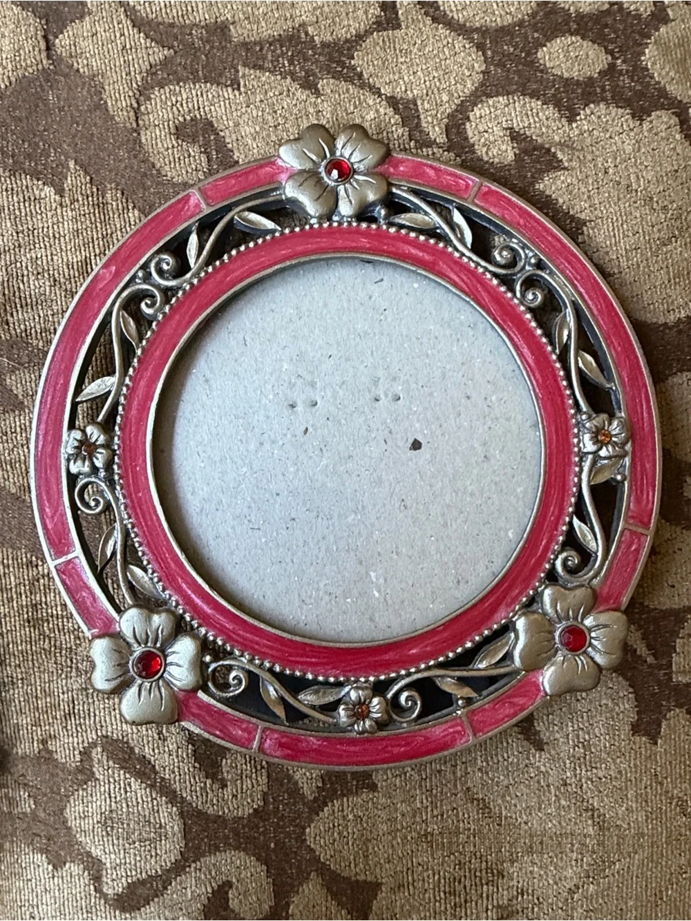 Decorative Enamel and Jewel Accent Picture Frames - Set of 2